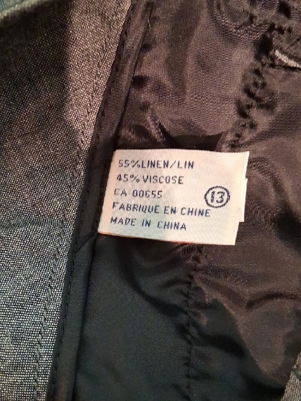 Reitmans GRAY LInen Blend  Straight-Leg Trousers 4596 - Picture 5 of 8